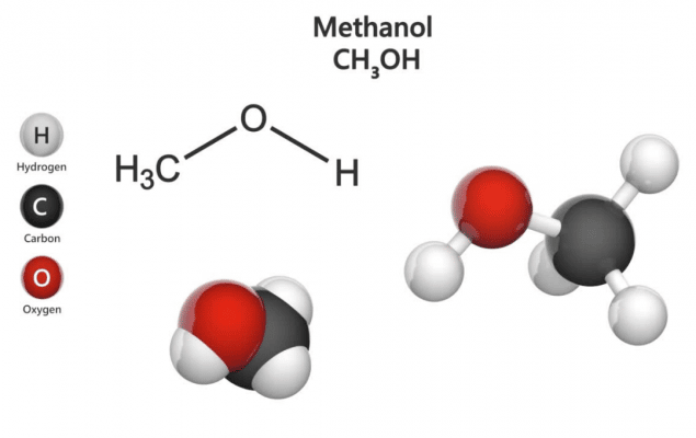 công thức cồn methanol