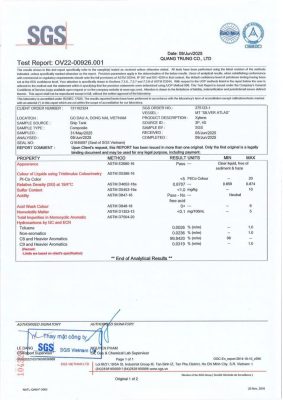 C.O.A-XYLENE-JP-2025-QTC