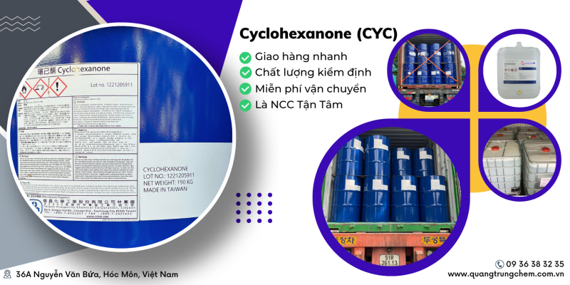CYCLOHEXANONE (CYC) | Dầu ông già phuy 190kg