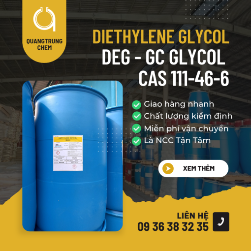 Diethylene glycol 225KG | DEG GC Glycol Thái Lan