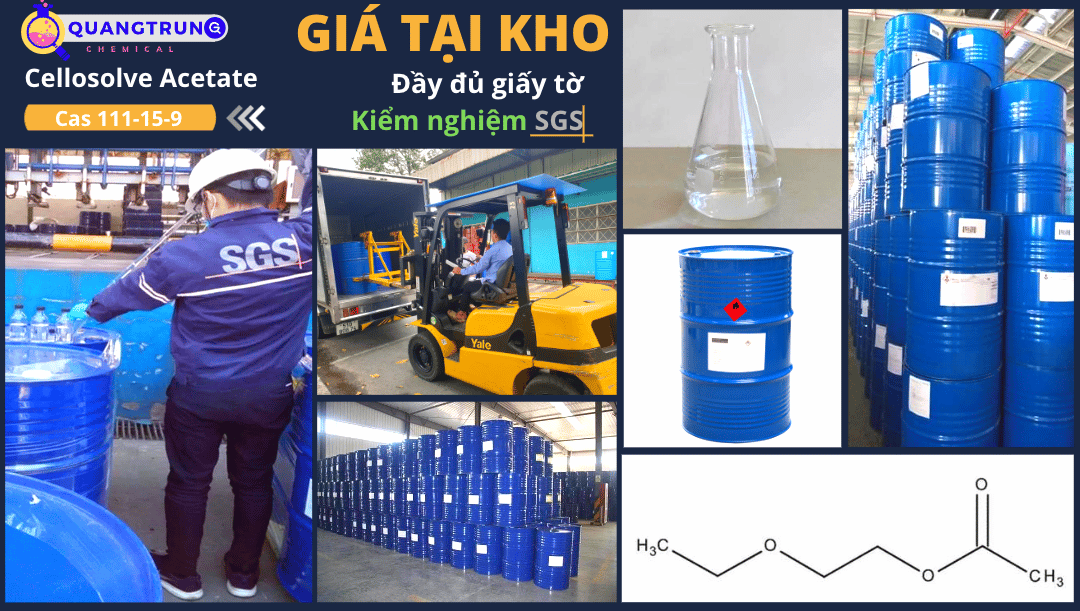 Đặt hàng Propylene Glycol Monomethyl Ether Acetate PMA 70 85 95 99 với số lượng lớn.