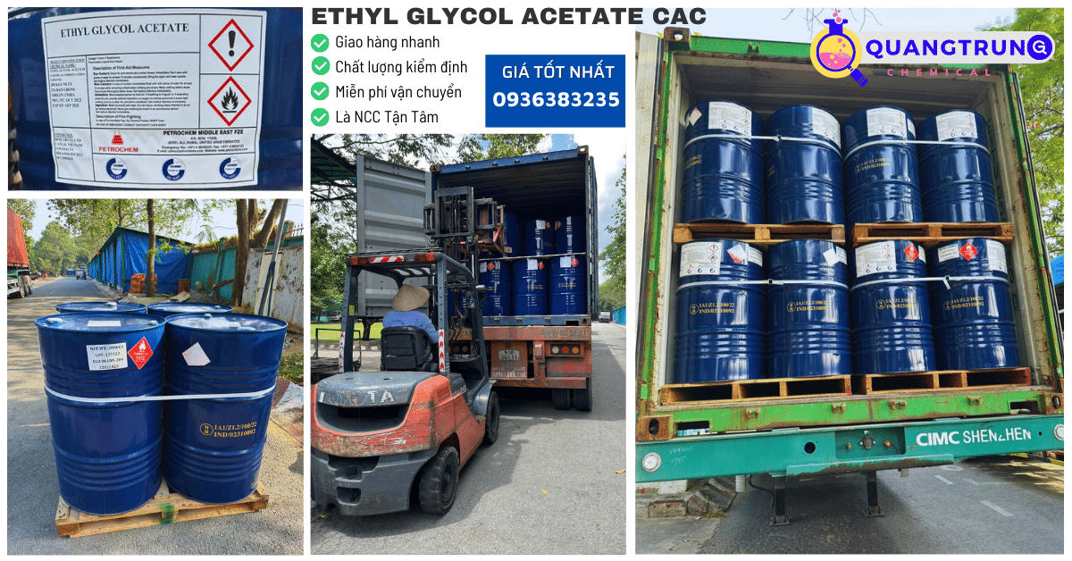 Đặt hàng ethyl glycol acetate cac với số lượng lớn. Giá Cellosolve Acetate (CAC) trực tiếp từ Nhà sản xuất lớn nhất