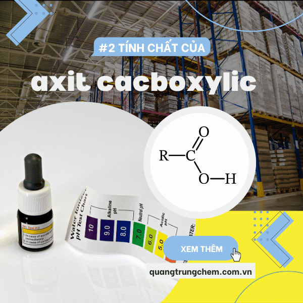 Tính chất của axit cacboxylic | Mùi đặc trưng & Độ hòa tan của axit cacboxylic