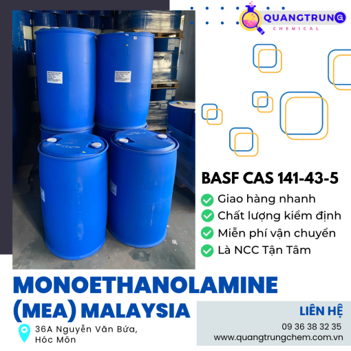 Monoethanolamine (MEA) phuy 210Kg | BASF CAS 141-43-5