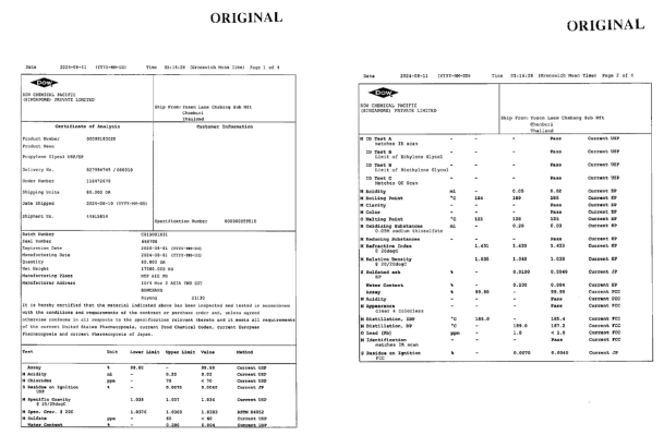 C.O.A-PG USP-THAILAND-page1
