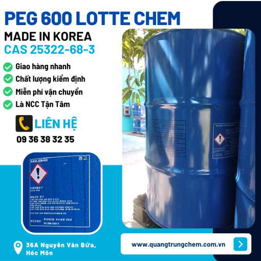 Polyethylene Glycol PEG 600 lotte chem