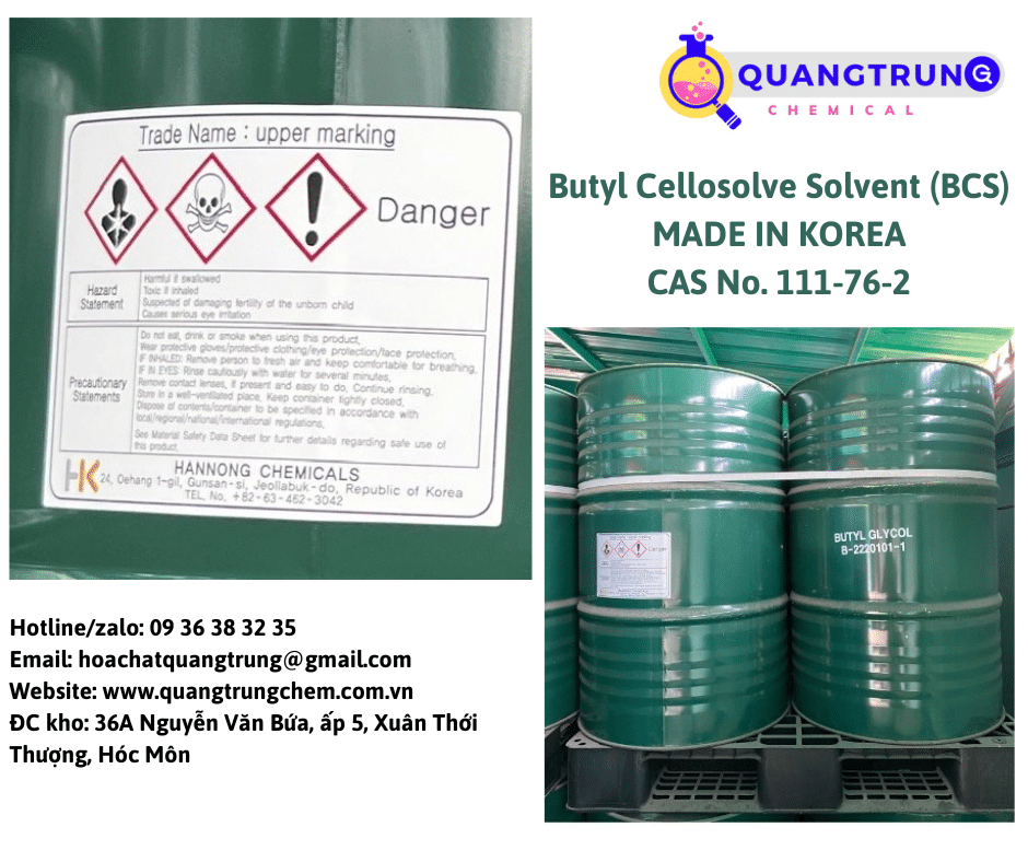 Butyl Cellosolve Solvent (BCS) xuất xứ từ Hàn Quốc