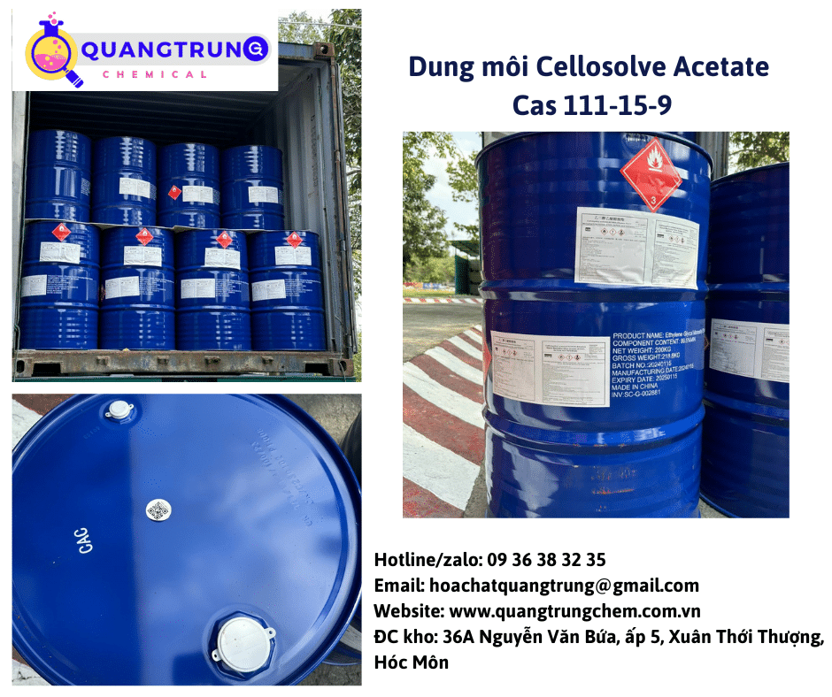 Dung môi Cellosolve Acetate (CAC) có sẵn - giao ngay