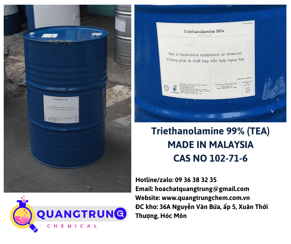Triethanolamine 99% xuất xứ từ Malaysia
