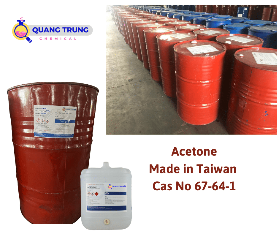 Acetone xuất xứ từ Đài Loan về kho số lượng lớn