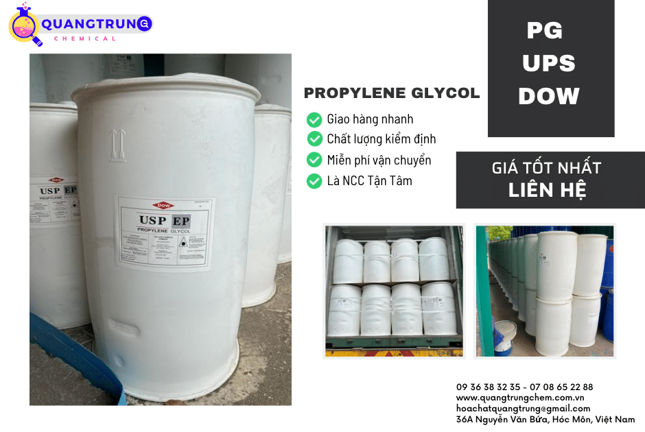 Propylene Glycol (PG) USP xuất xứ từ Thái Lan