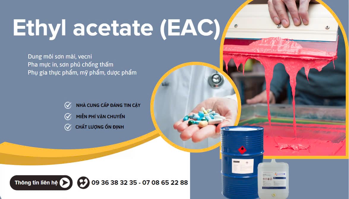 Dung môi pha sơn ethyl acetate (EAC) giá tốt tại kho TP.HCM