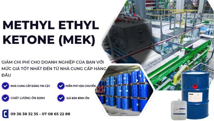 Dung môi sản xuất sơn, cao su methyl ethyl ketone (MEK)