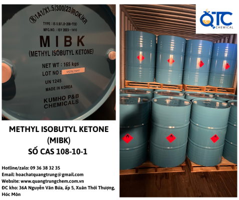 Dung môi Methyl Isobutyl Ketone có độ tinh khiết cao được dùng trong sản xuất sơn, vecni