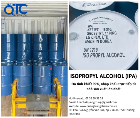 ISOPROPYL ALCOHOL (IPA) nhập khẩu trực tiếp từ nhà sản xuất lớn nhất