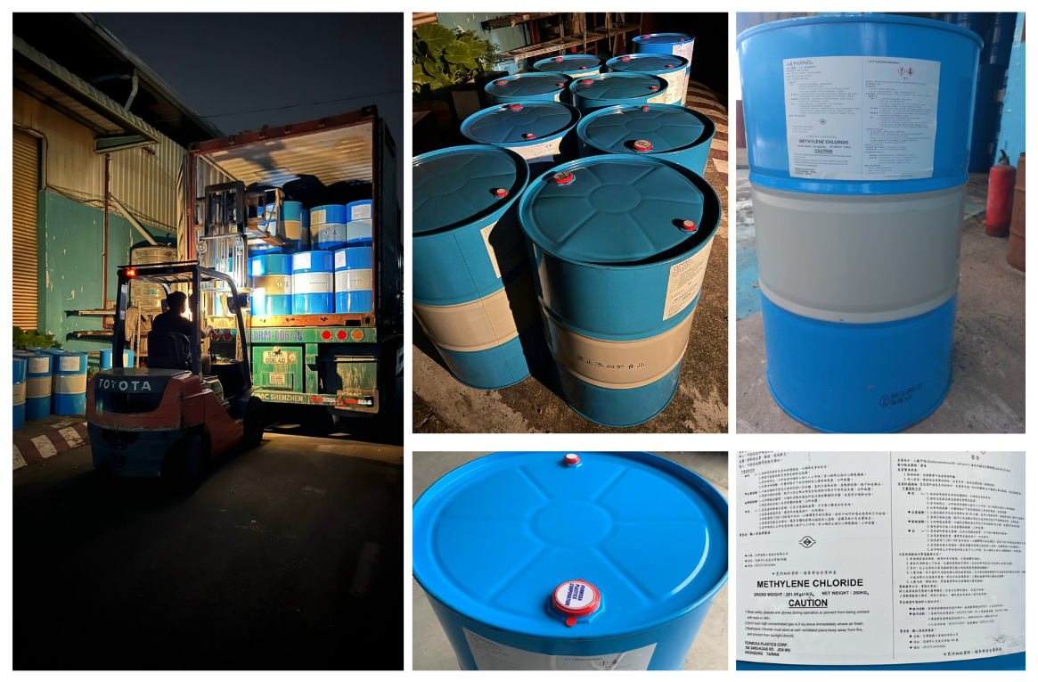 Methylene Chloride Đài Loan 260kg – Đáp Ứng Nhanh, Phù Hợp Mọi Ứng Dụng Công Nghiệp