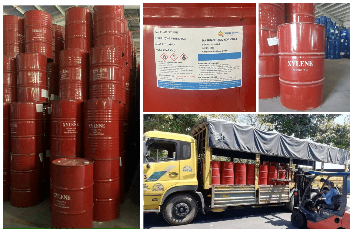 Dung môi Xylene công nghiệp – Báo giá sỉ hôm nay Hàng chính hãng