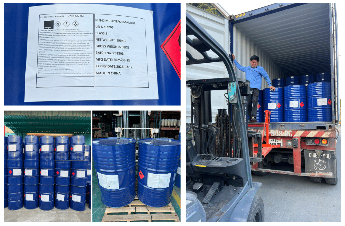 BÁN DUNG MÔI DIMETHYLFORMAMIDE (DMF) – HÀNG CHUẨN, ỔN ĐỊNH, GIAO NHANH 5 Mua dung môi Dimethylformamide Hàng Chuẩn - Giá Tốt – Giao Hàng Tận Xưởng